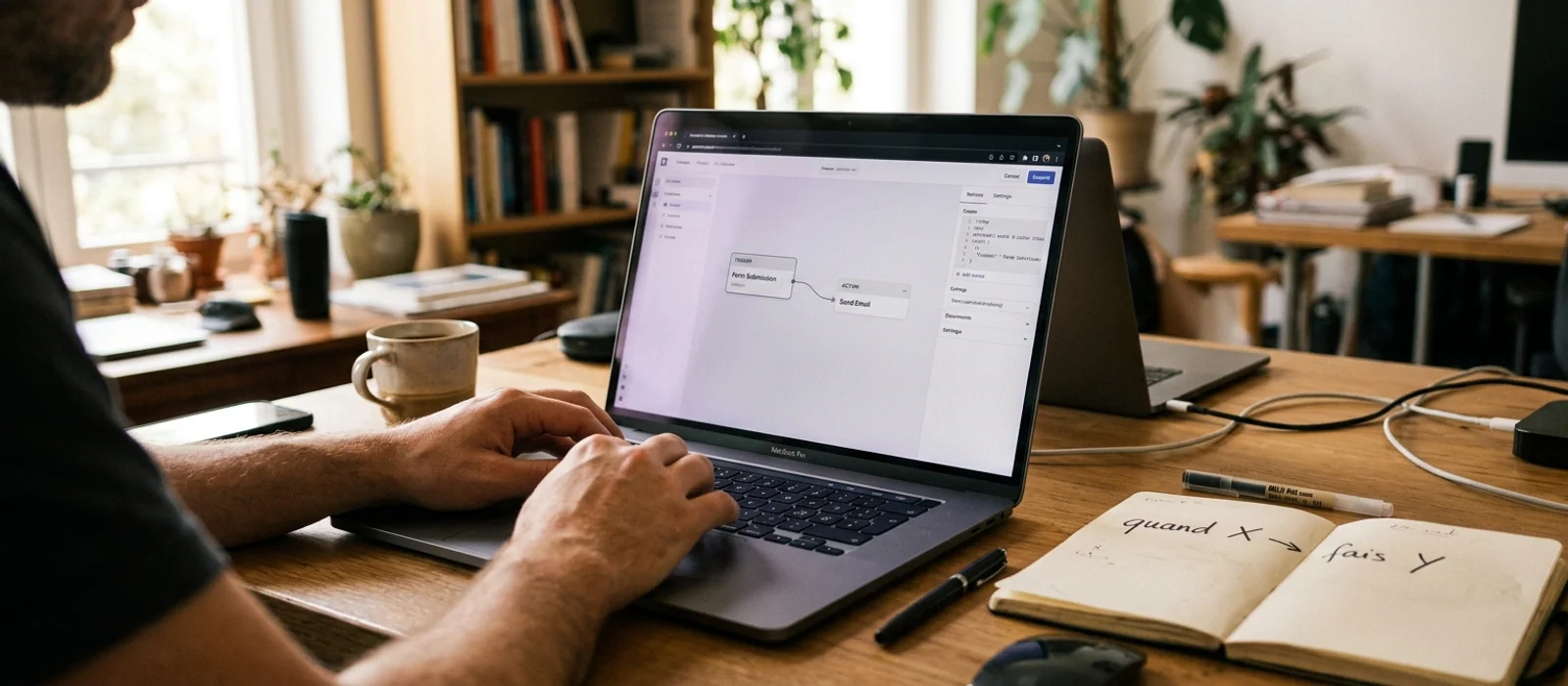 Connecter tes outils sans coder : comprendre les automatisations (déclencheur → action)
